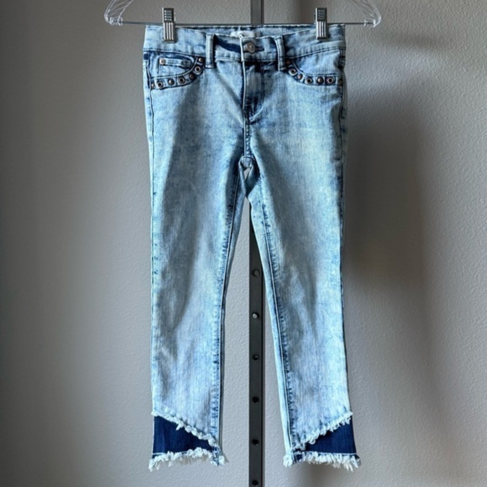Jordache girls size 8 acid washed skinny jeans